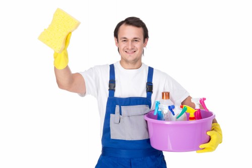 Domestic cleaning service tools and supplies for W4 homes