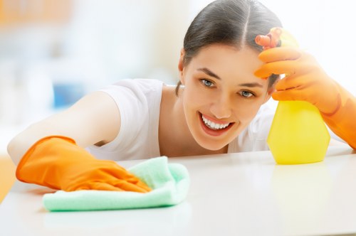 Risk-aware cleaning work at a W4 property