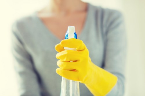 Recurring cleaning service for a business property in W4