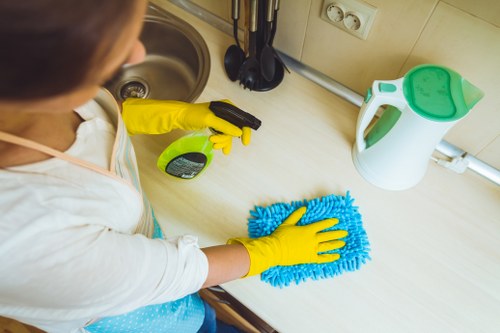 Customer booking and confirming a cleaning visit