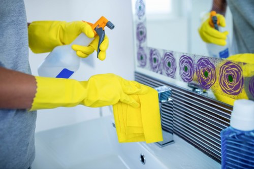 Office cleaner in W4 supporting a clean workplace