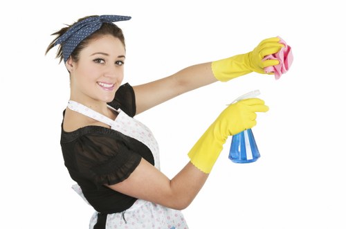 Professional kitchen and bathroom cleaning for a short-let property in W4