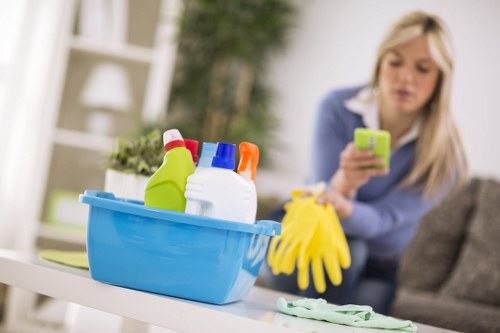 Cleaning meeting rooms as part of office cleaning in W4